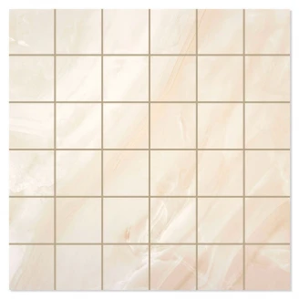 Marmor Mosaik Klinker Diva Beige Satin 30x30 (5x5) cm